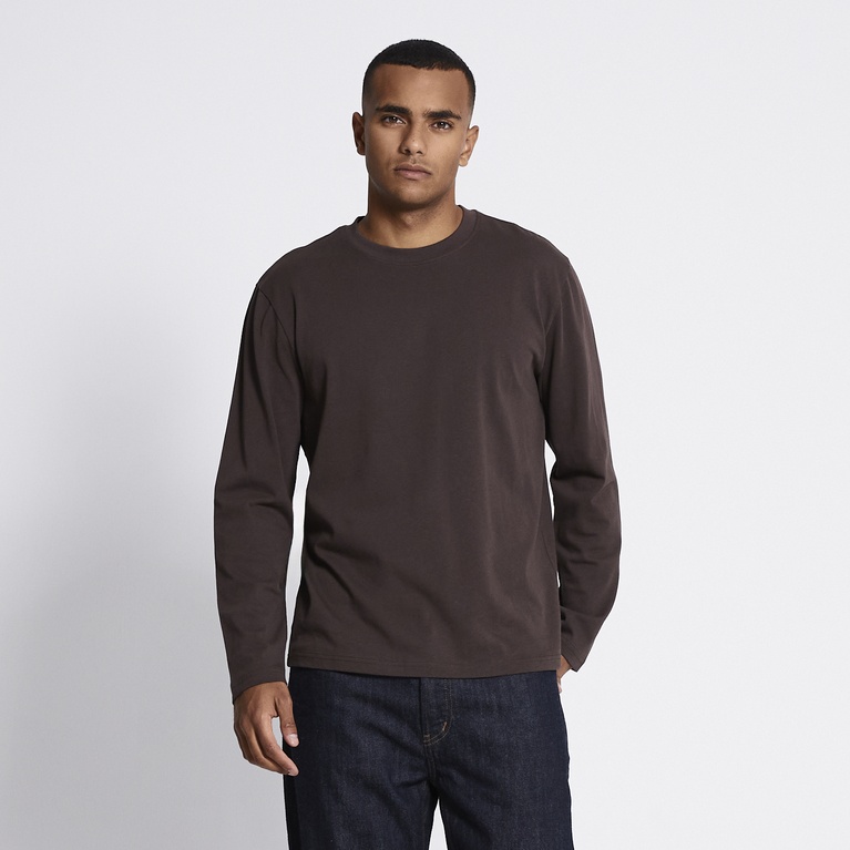 Long sleeve tee "Lion" Brown